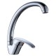 zinc body deck mounted kitchen faucet Stainless steel pipe rotate Water Outlet Single Handle