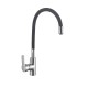 Universal reverse pipe silica gel tube single level  hot and cold water faucet for kitchen sink